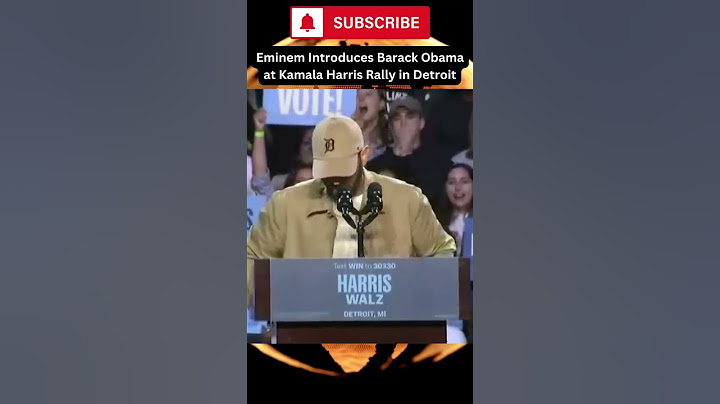 Eminem Introduces Barack Obama at Kamala Harris Rally in Detroit 🔥#Eminem #Obama #shorts #vote2024