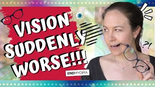 VISION SUDDENLY GOT WORSE | Lost 10cm overnight! | What's happeneing to my eyes? | EndMyopia Student