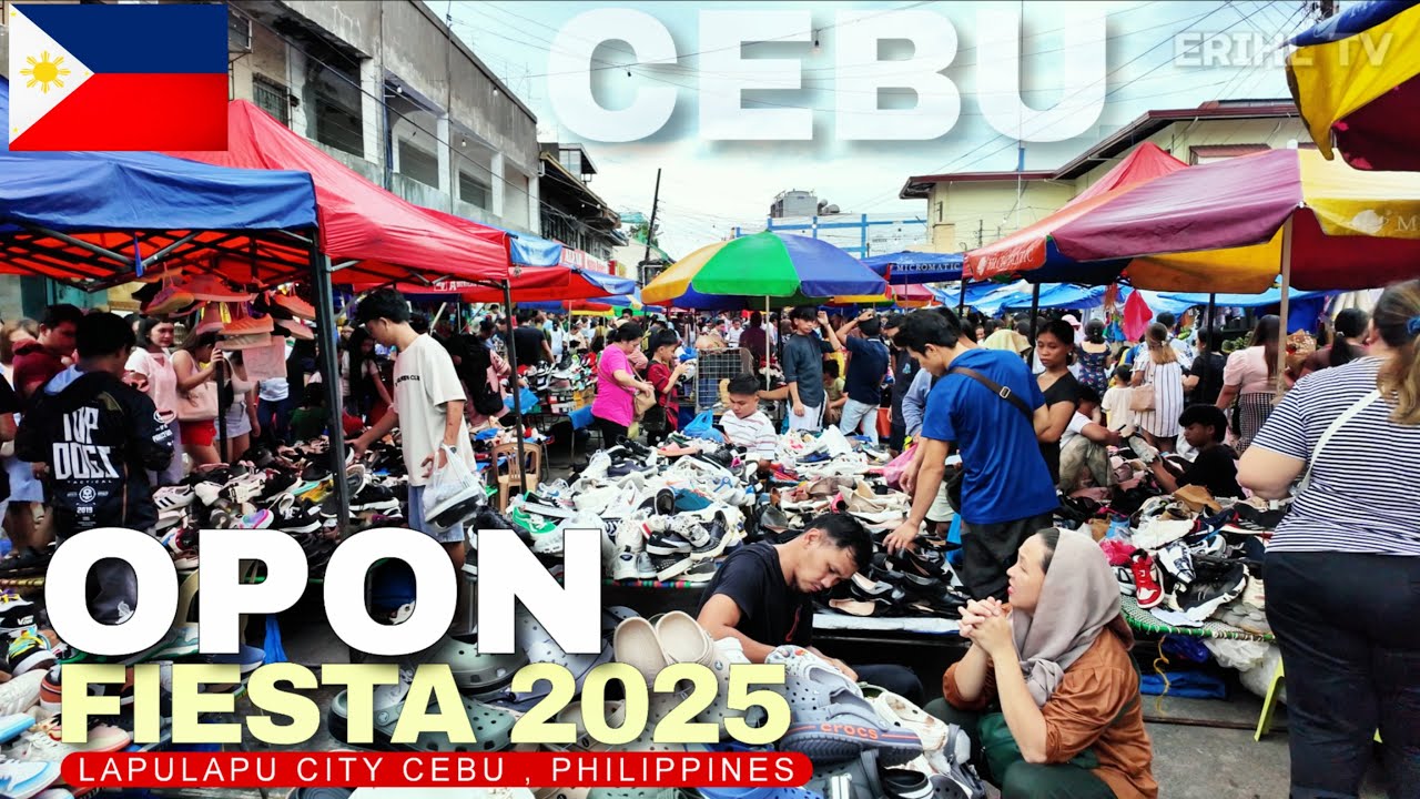 Opon Fiesta 2025 | LapuLapu City Public Market/Opon Merkado, Birhen sa Regla | Walk Tour 2025
