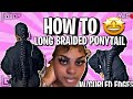 SLEEK BRAIDED PONYTAIL LONG(FAIL?)JAYDA CHEAVES INSPIRED CURLED EDGES