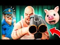 I HELPED THE COP ESCAPE!! (and flushed all the toilets).. | Mr Meat 2 (Front Door Escape Ending)