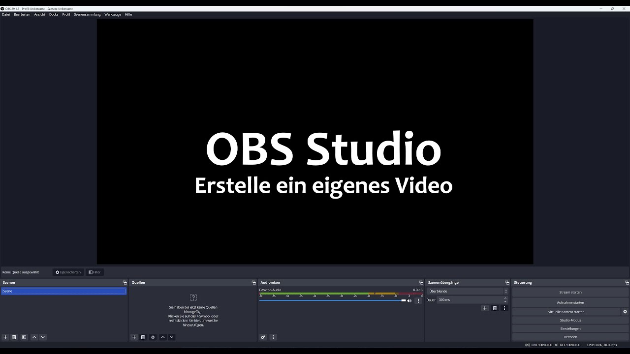 Eigenes Video erstellen - Tutorial SBO