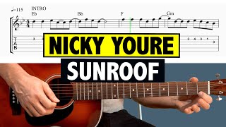 Sunroof - Nicky Youre - Guitar Tutorial (MELODY)