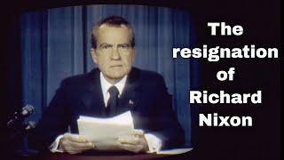 9th August 1974: Richard Nixon resigns as President of the USA amidst the Watergate Scandal