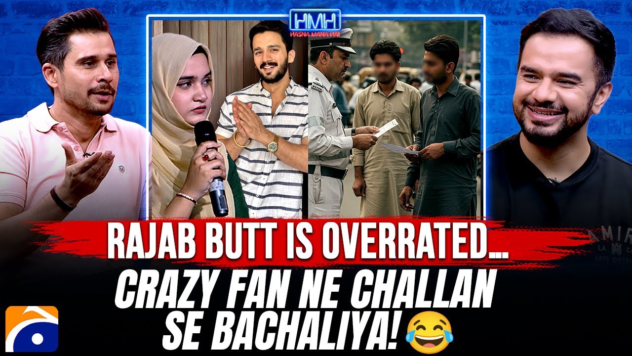 Crazy Fan Moments | Rajab Butt is overrated? | Irfan Junejo - Hasna Mana Hai - Tabish Hashmi
