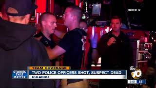 Two Officers Shot Near Sdsu In Rolando Village