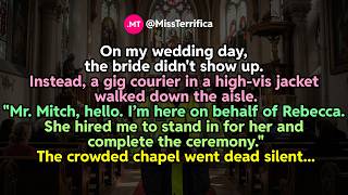 On my wedding day, the bride didn't show up. Instead, a gig courier in a high-vis jacket walked...