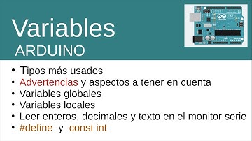 Variables en Arduino II. Tipos, advertencias, ámbitos...