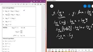 14) MATH110 THE EXPONENTIAL AND LOGARITHMIC FUNCTIONS