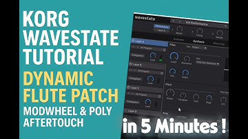 Korg Wavestate Tutorial: Dynamic Flute Patch with Modwheel & Poly Aftertouch in 5 Minutes