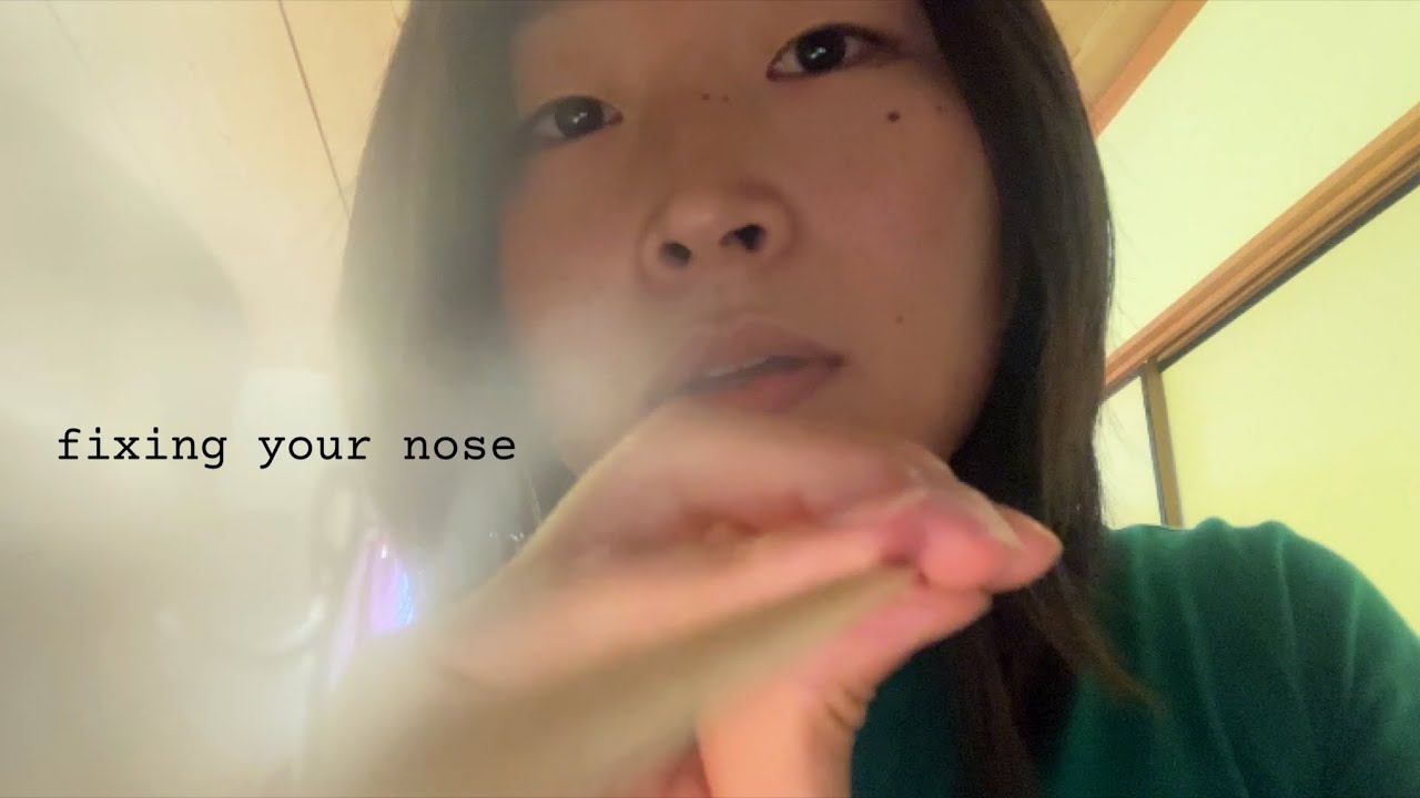 fixing your nose👃🏻asmr