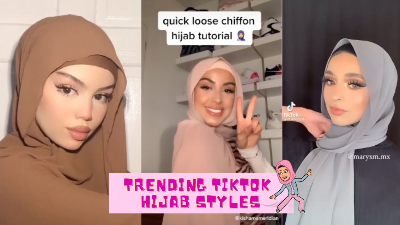 TRENDING EASY TIKTOK HIJAB TUTORIALS | GirlyHijabi