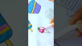 Ice Cream Coloring | Food Coloring Pages for Teens and Adults #coloringbookpages #coloringpages