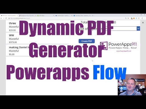 PowerApps PDF from