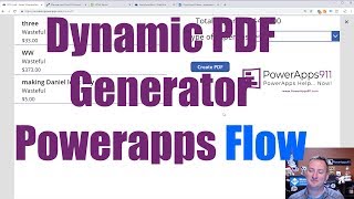 PowerApps PDF from table data