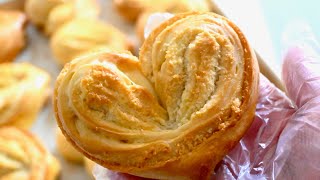 Valentines Heart Bread｜No kneading required｜Make the Easiest bread with Costco Brioche unbaked bun