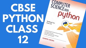 Computer Science with Python Intro - Class 12 CBSE - Hindi