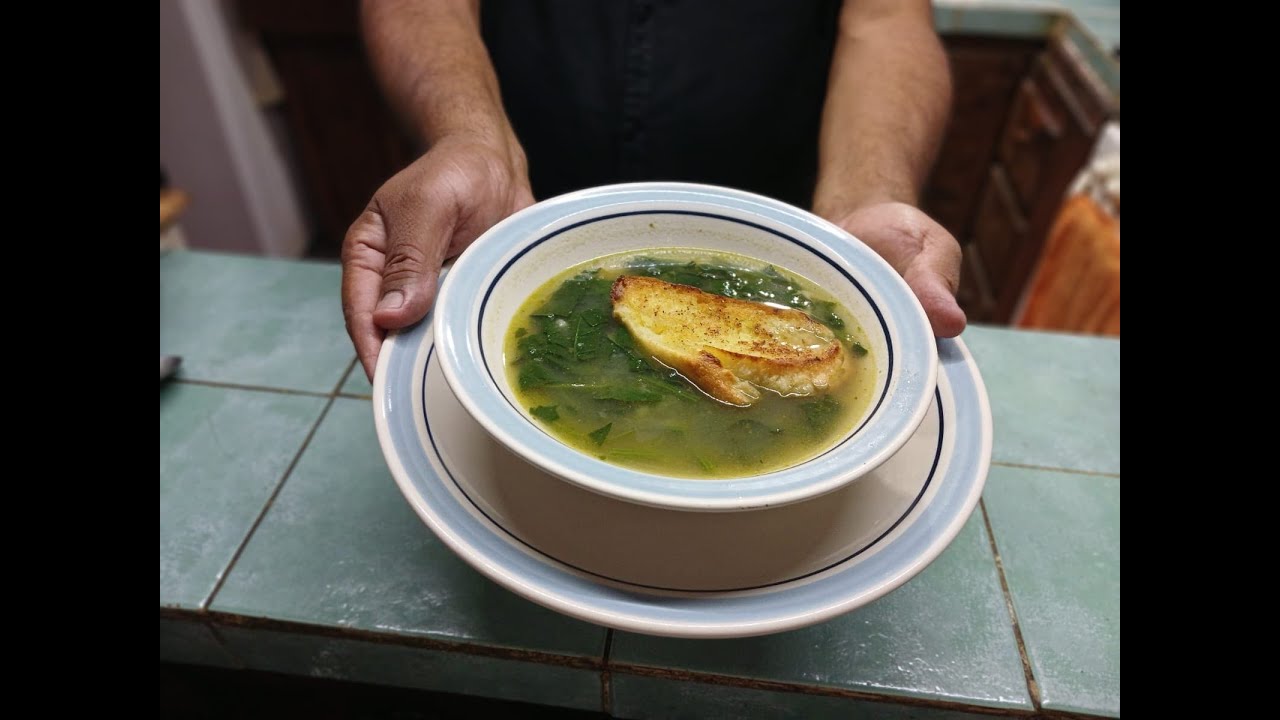 Sopa de espinacas y papa!! --- LA COCINA DEL ABUELO