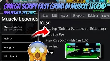 FASTEST AUTO FARM Script in Muscle Legends!? OMEGA Script Showcase!🤯