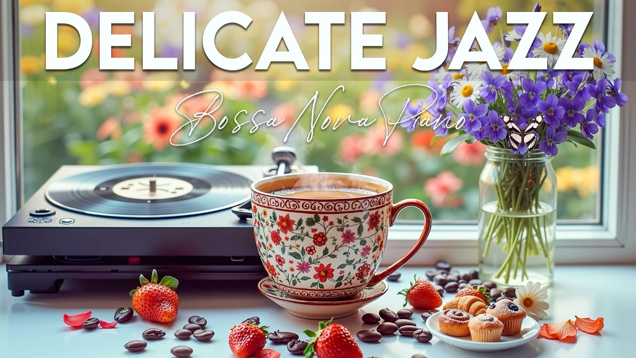 Spring Morning Jazz ~ Delicate Coffee Jazz Music & Soft Bossa Nova Piano for Relaxing, Studying