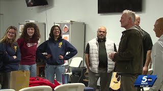 Brian Bosworth inspires youth at Oklahoma City's Police Athletic League