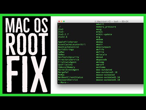 Mac OS blank root password fix