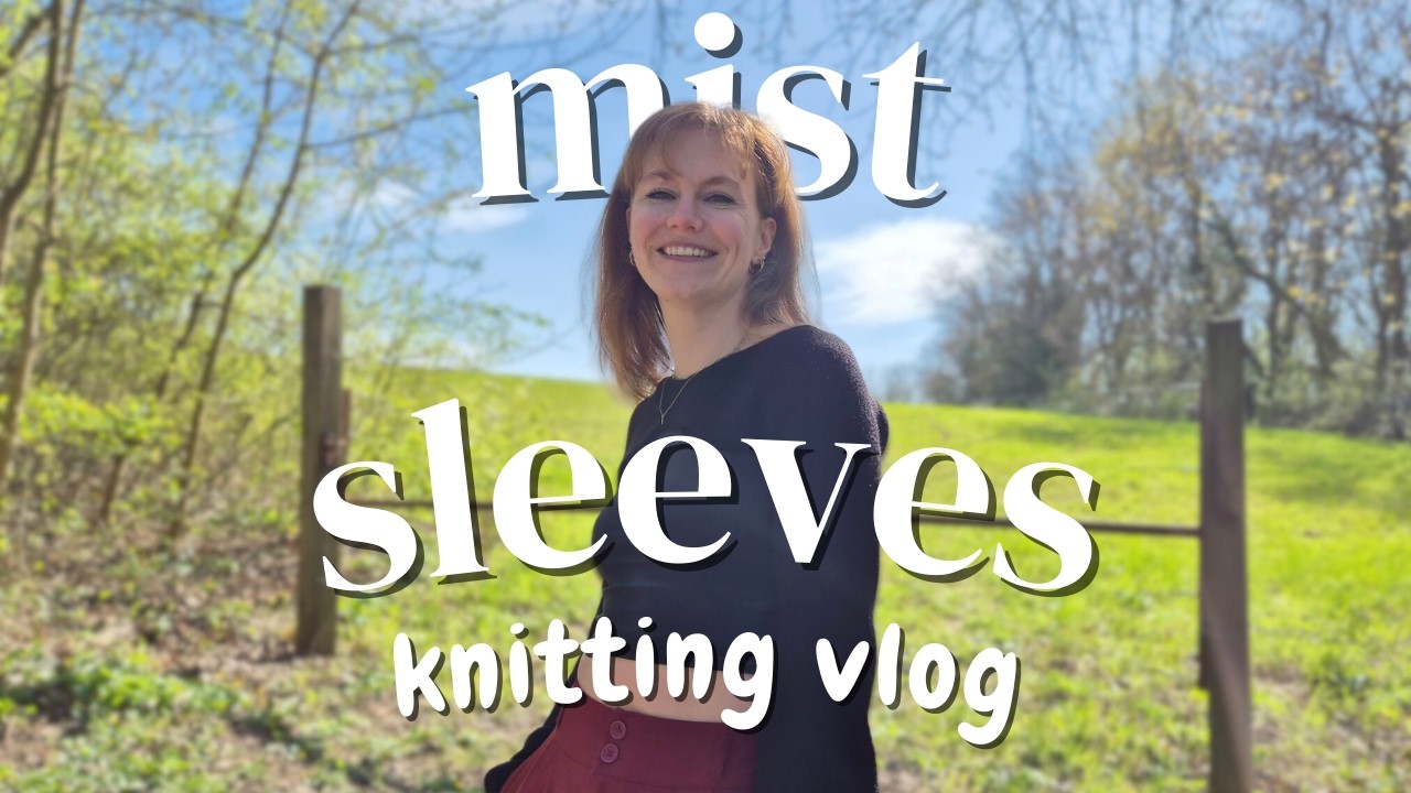 knitting the mist sleeves by garnogslikt ✨ a cozy knitting vlog