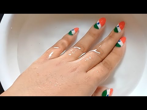 Independence Day 2019 special Indian Flag nail art |Simple nail art | Nail  art by Sandhya Chauhan - YouTube | Flag nails, Easy nail art, Simple nails