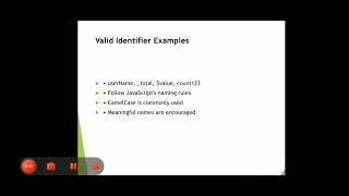 Identifiers in javascript