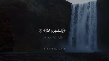 ﴿وَاستَغفِرُوا اللَّهَ إِنَّ اللَّهَ غَفورٌ رَحيمٌ﴾ | سورة : المزمل