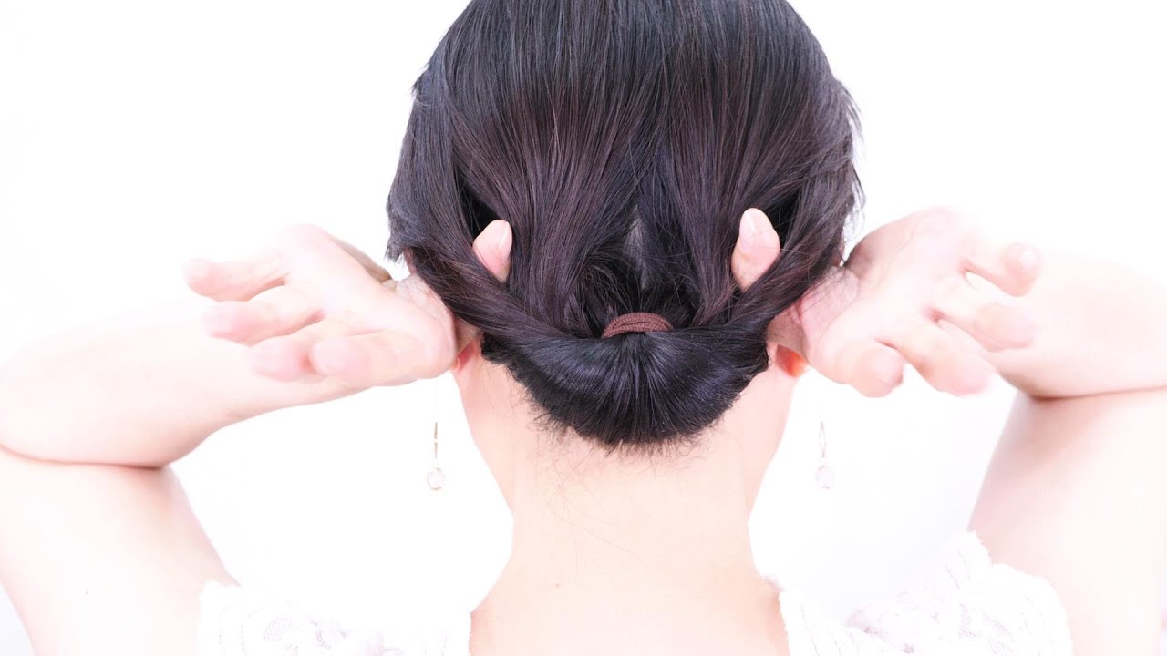 ２選 人気のヨガにもおススメ 邪魔にならないお団子 キレイなうなじもアピール Youtube