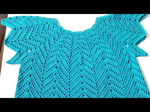 Yazlık Zigzag model tığ işi bluz yapımı 👚🎽 #crochet #handknitting