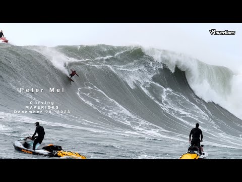 Peter Mel's Turn 🔥 MAVERICKS - 12/28/23  #surf #turn #PeterMel #Mavericks #powerlinesproductions
