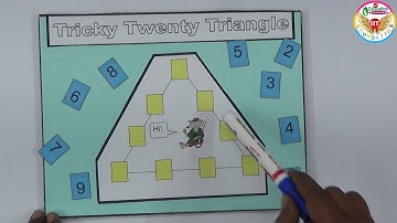 Tricky Twenty Triangle Puzzle with Solution|| Maths Project ||