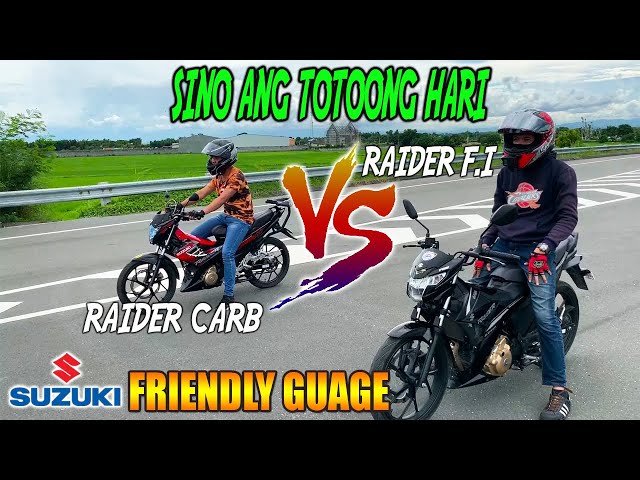 Suzuki Raider Carb VS Raider FI. | Drag race battle class=