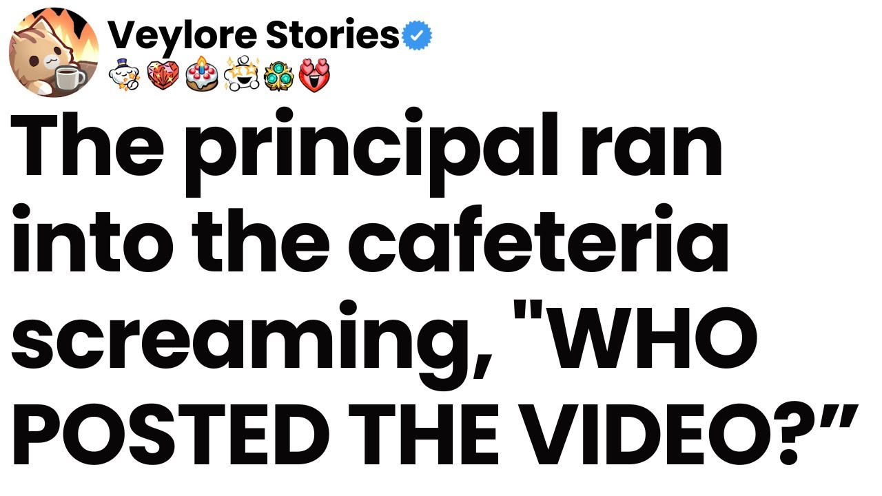 The principal ran into the cafeteria screaming, 