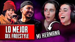 MI HERMANA reacciona 💥​POR PRIMERA VEZ💥​ a LO MEJOR del freestyle - Descubriendo el free