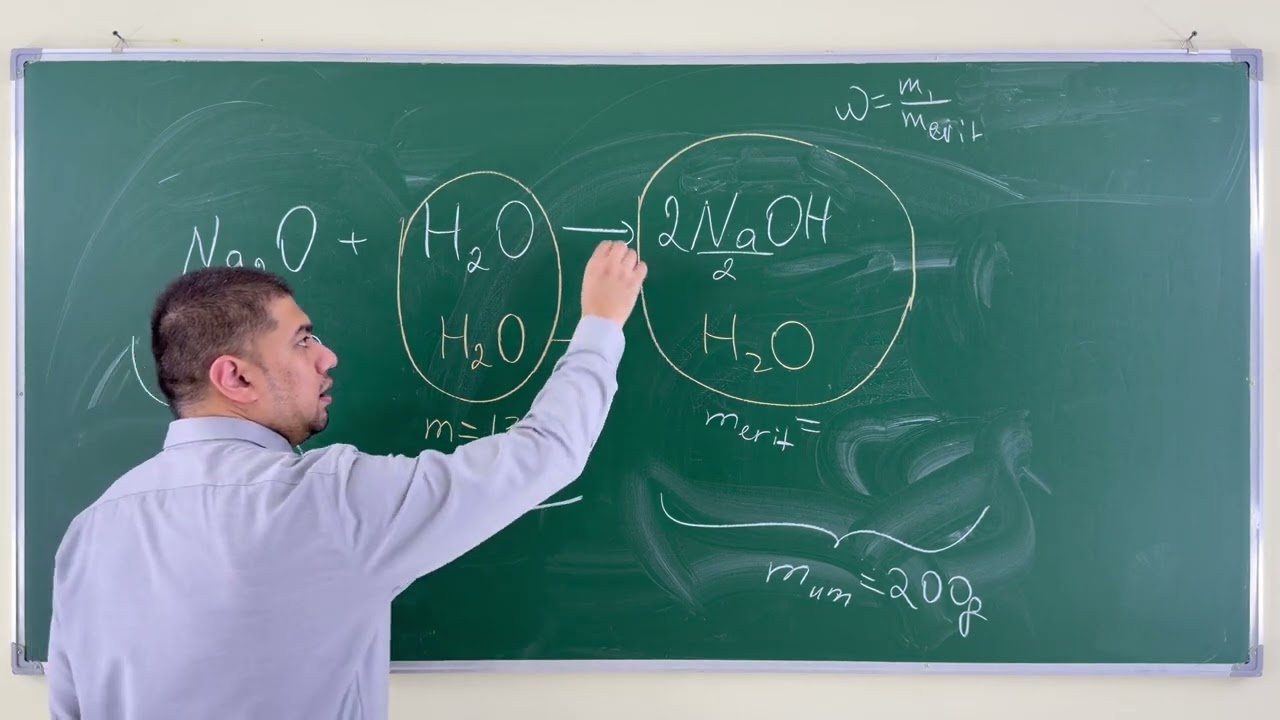 62 g natriy oksidi 138 g suvda eritilganda hosil bo’lgan eritmaning foiz konsentratsiyasini (%) aniq