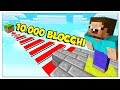 NOOB CONTRO IL SALTO PIU’ LUNGO DI MINECRAFT ITA!