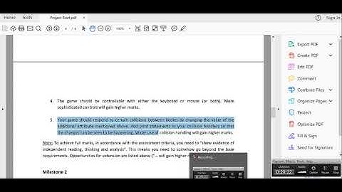 Milestone 1 helper video - part 4