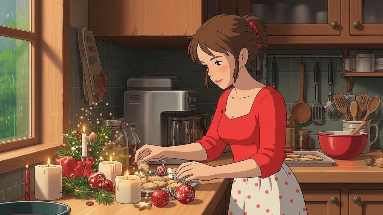 : A Calm Rainy Day Before Christmas ✨ | Cozy Anime Vlog