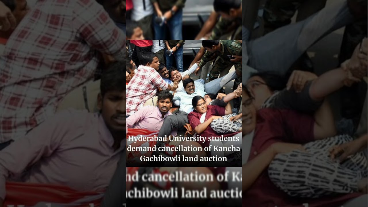 All eyes on HCU trades : student protest  to save Hyderabad University land 