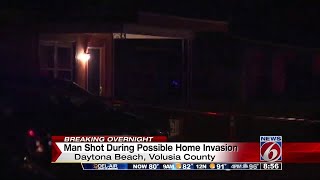 Man shot during home invasion