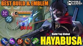 GLOBAL HAYABUSA BEST BUILD & EMBLEM (must try)
