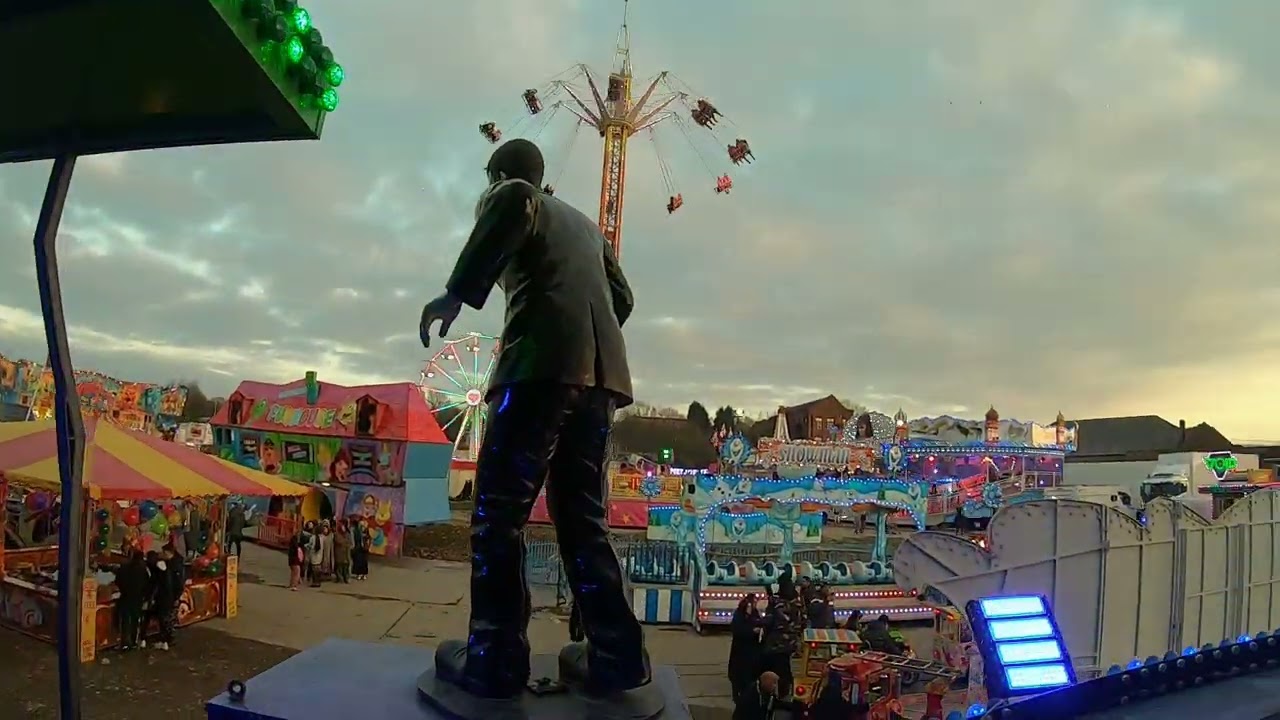 AARON HOLLAND GHOST TRAIN (onride) at Blackburn Escape To Fun Island 12/2/2023