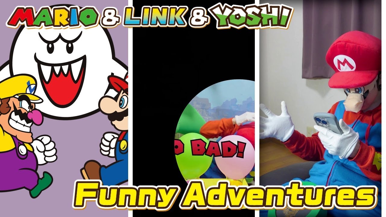 The Funny Adventures of Mario & Link ＆ Yoshi 🤣 ＃5299 - YouTube
