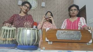 Tomar Akash Duti Chokhe Cover by - Ruby & Manika with special appearence @HarmonicawithKanika