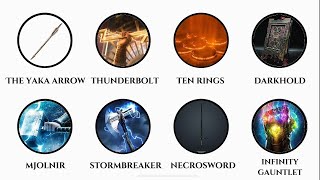 Every Powerful Weapons In The MCU Explained In 10 Minutes 