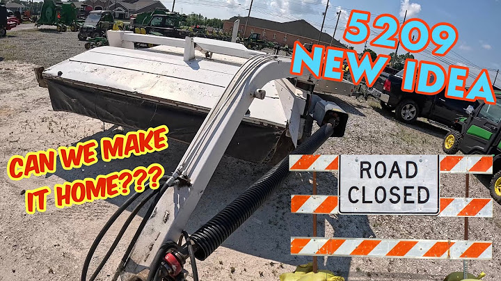 NEW to me 5209 NEW IDEA DISCBINE comes home. CAN WE MAKE IT through road construction? ￼