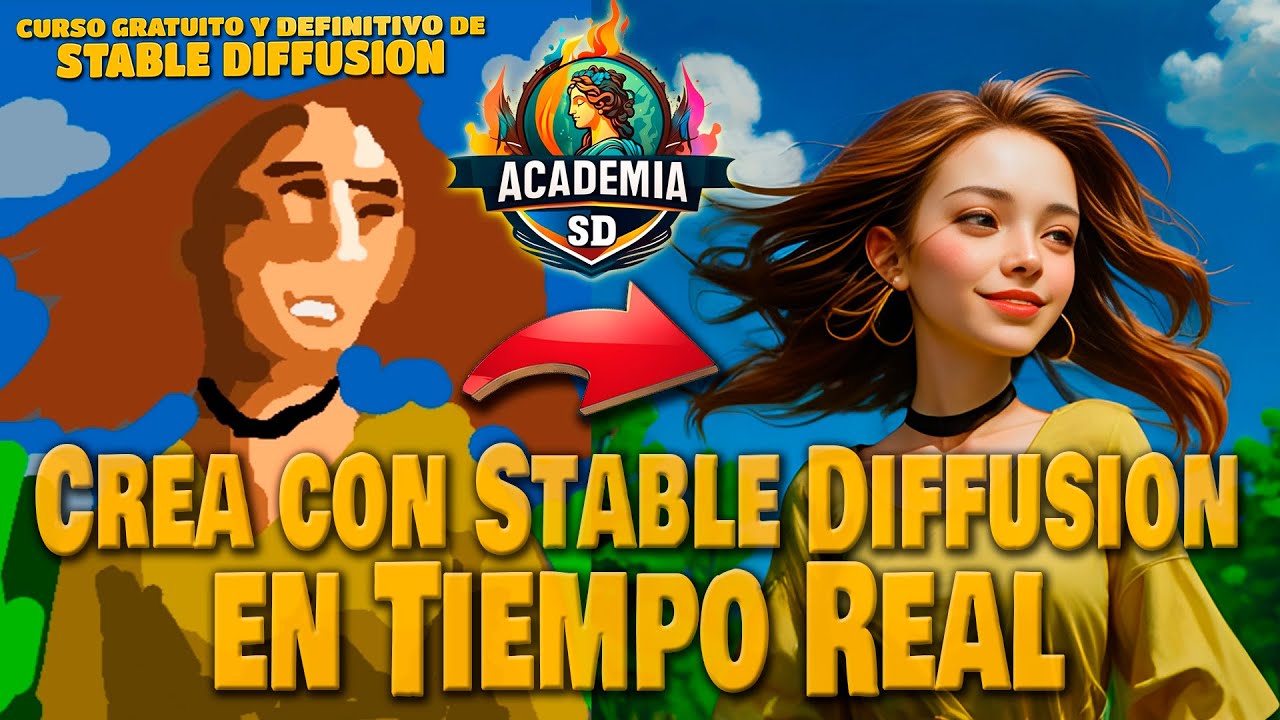 CREA CON STABLE DIFFUSION EN CASI TIEMPO REAL - YouTube